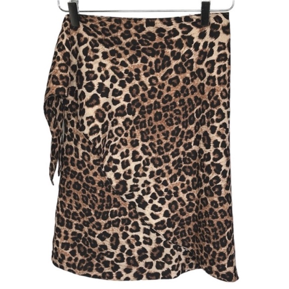 GOOD AMERICAN Leopard Swim Sarong Cover Up NEW - Picture 3 of 7